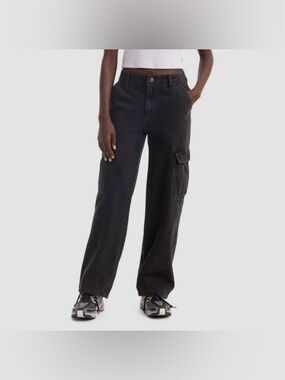 Levi’s Women’s Mid-Rise 94’s Baggy Straight Leg Cargo Jeans - Open Mind Cargo